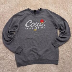 Cow's Nova Scotia grey crewneck sweatshirt  Size S